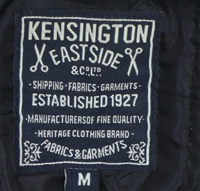 Kensington Eastside Men's Black Bomber Jacket Size M