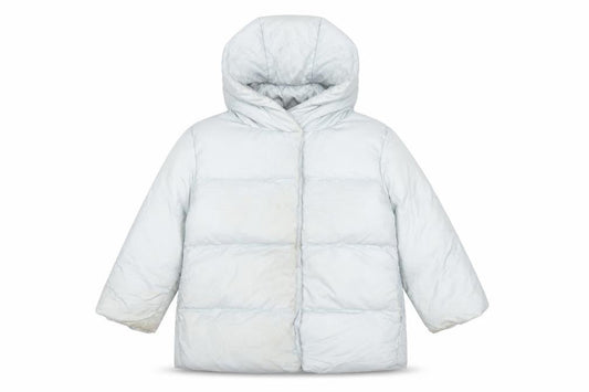 Zara Girls White Puffer Jacket 4-5 Years Winter Hooded