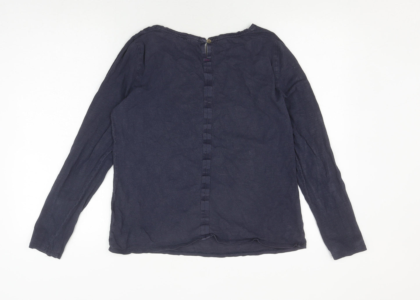 White Stuff Women's Blue Long Sleeve Blouse UK 12