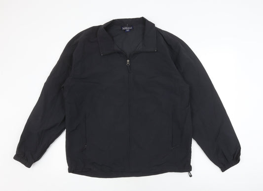 Lands' End Men's Black Windbreaker Jacket M