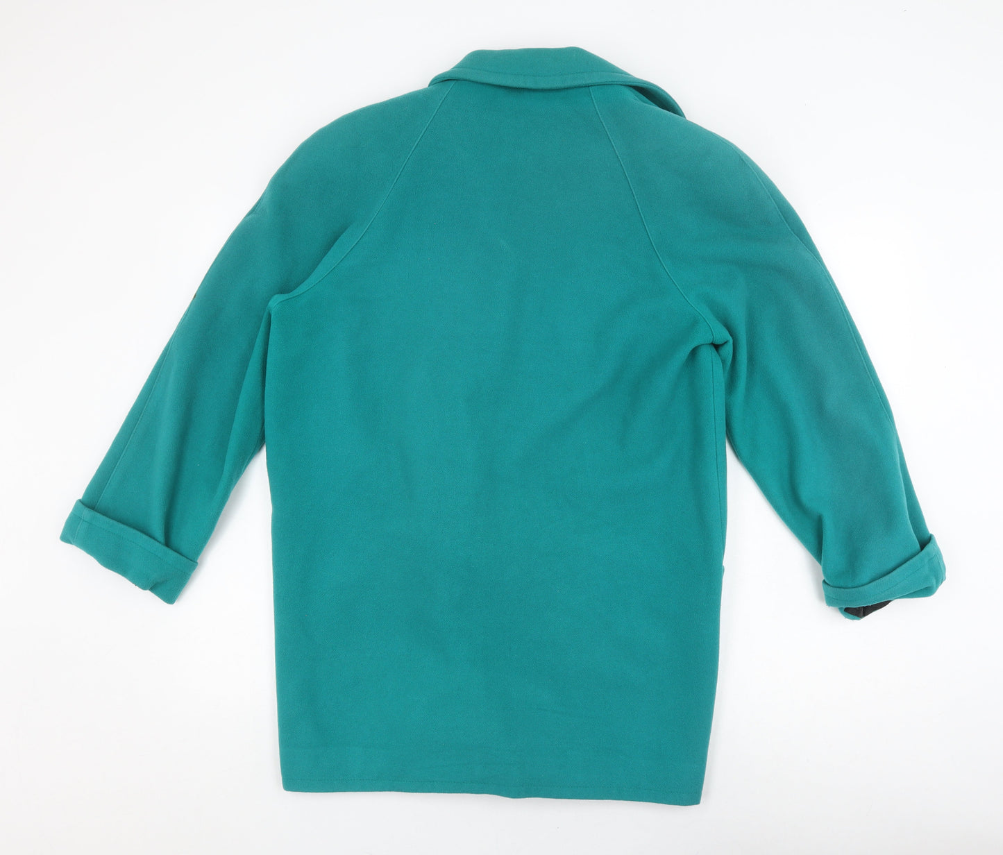 Rodier Women's Green Wool Cashmere Mid-Length Coat