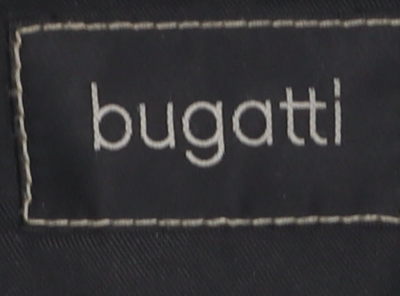 Bugatti Unisex Black Mid-Length Overcoat, Size 18