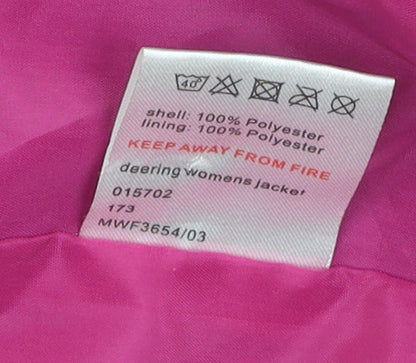 Outdoor Essentials Women's Pink Windbreaker Jacket Size 10