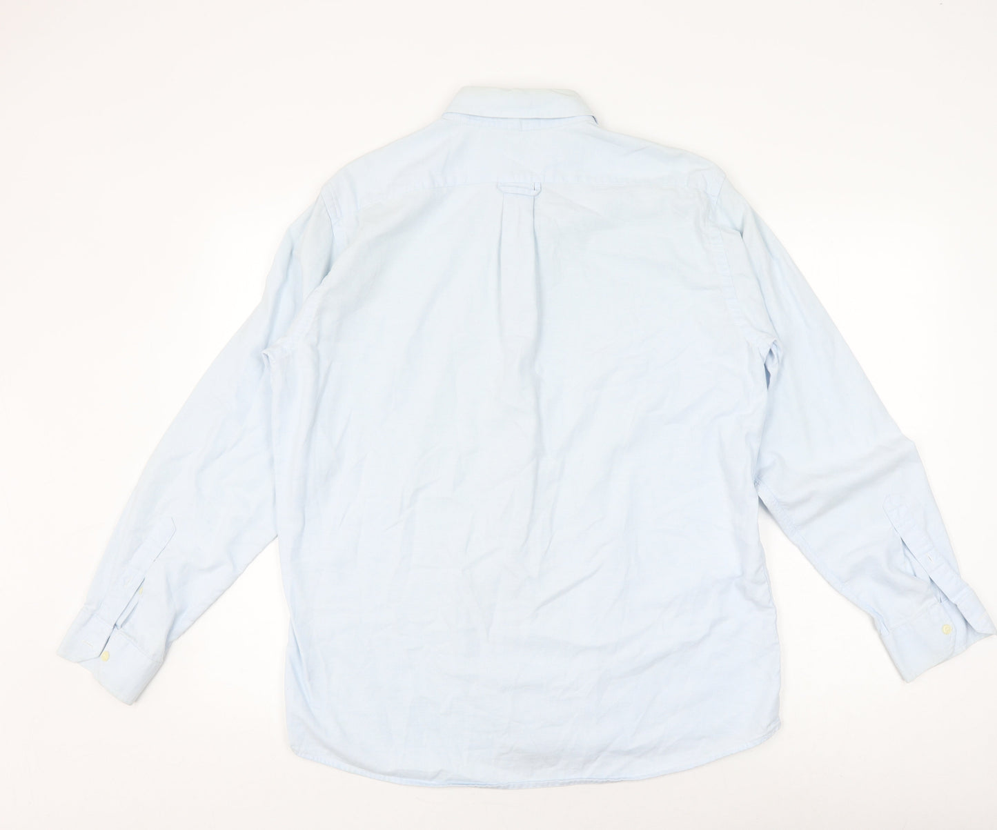 Lacoste Men's Blue Long Sleeve Button-Up Shirt