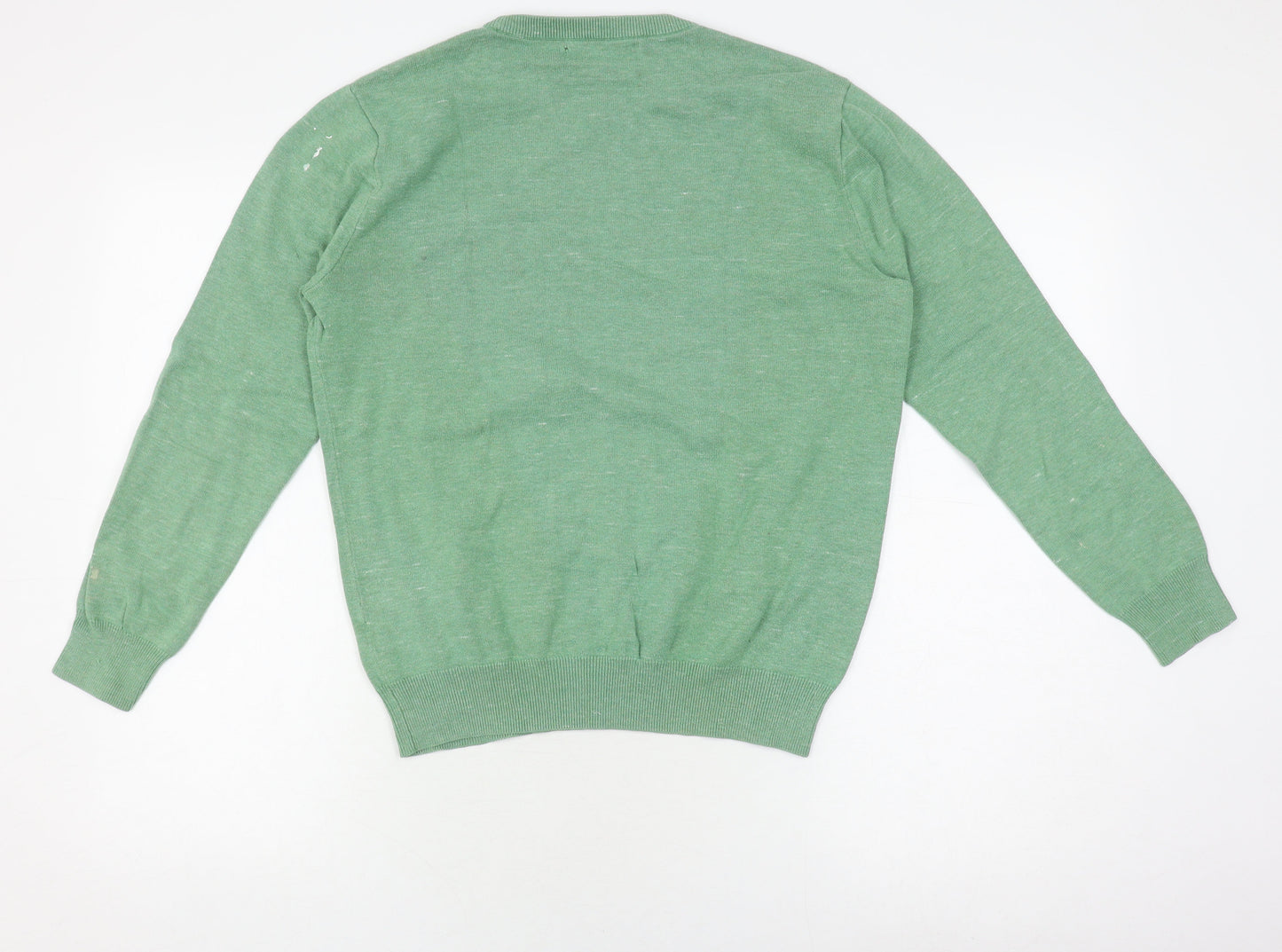 J.Crew Men's Green Pullover Sweatshirt, Size S, Cotton