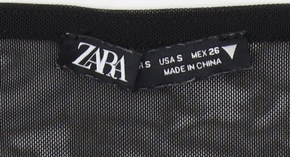 Zara Women's Black Slim Pullover Jumper Size S