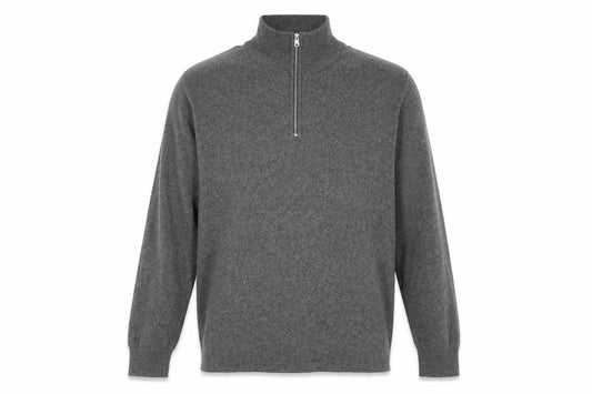 H&M Grey Men's XL High Neck Pullover Jumper