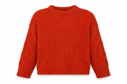 Topshop Women's Red Crew Neck Pullover Jumper - M