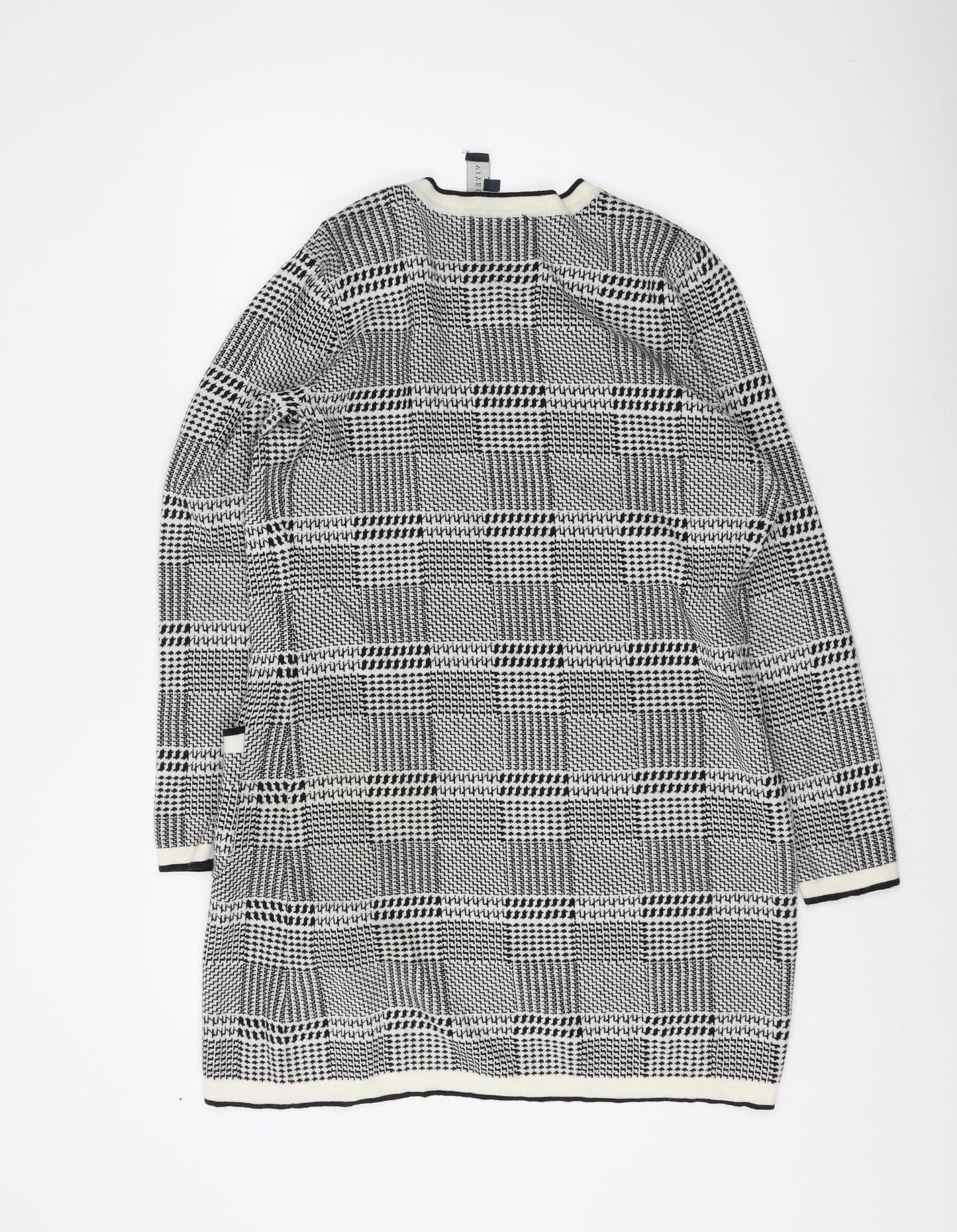 Viyella Women's Grey Check Cardigan - Size M