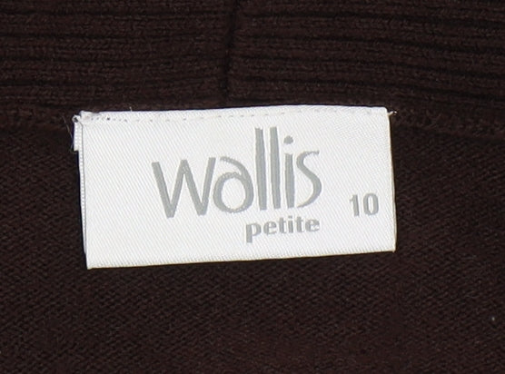 Wallis Women's Brown V-Neck Pullover Jumper, Size 10
