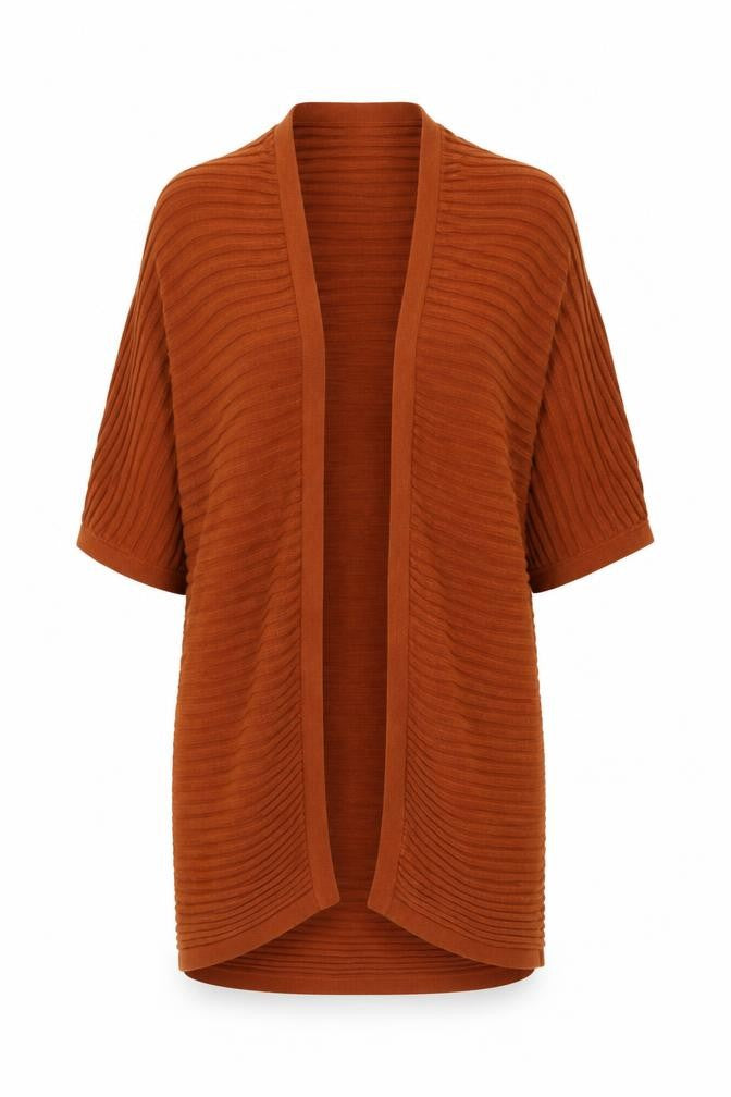 Warehouse Women's Brown Cardigan, Size 6, 100% Cotton