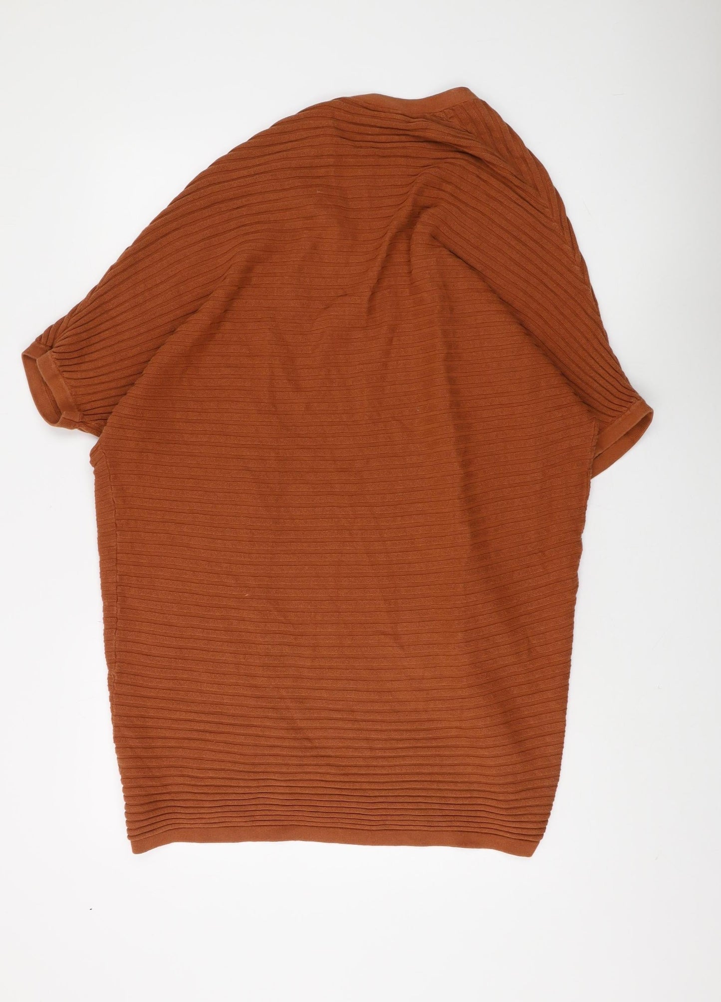 Warehouse Women's Brown Cardigan, Size 6, 100% Cotton