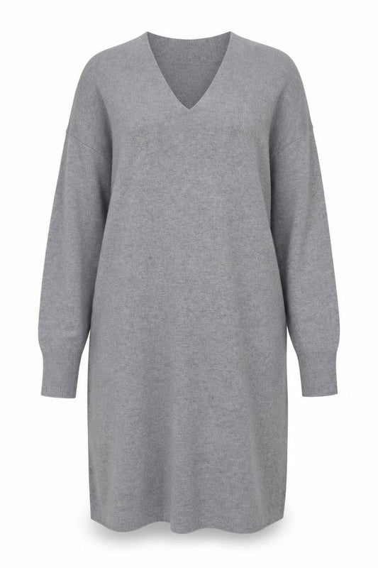 H&M Women's Grey Shift Midi Dress, Size S