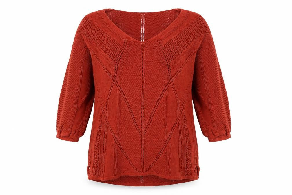 Next Women’s Red Knit Pullover Jumper Size 8
