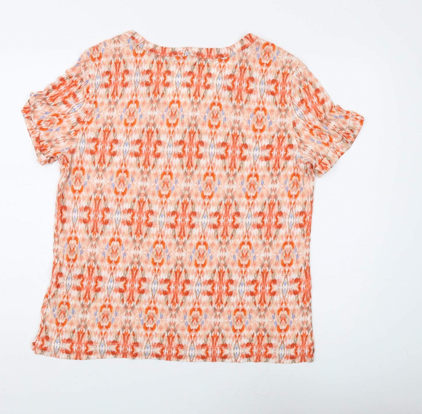Marks and Spencer Women's Geometric V-Neck T-Shirt