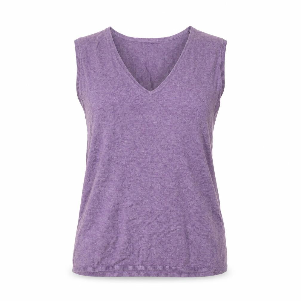 T.M. Lewin Women's Purple V-Neck Sleeveless Top - Size S