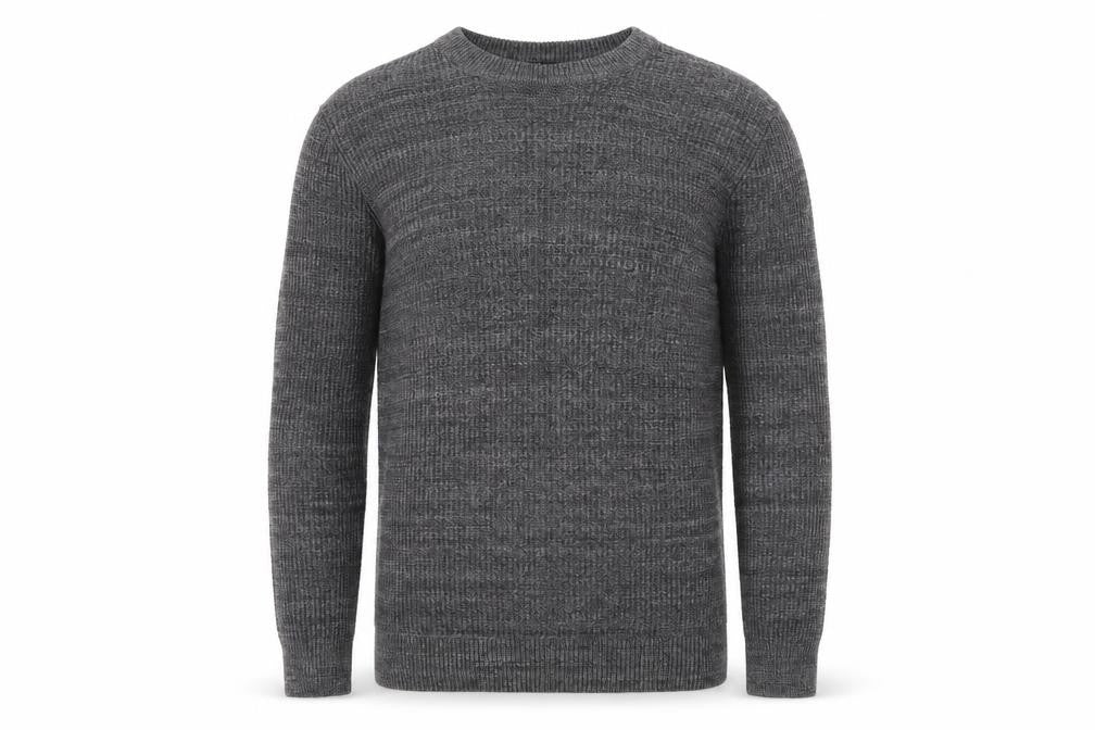 H&M Men's Grey Pullover Jumper, Size S, Casual, Knit