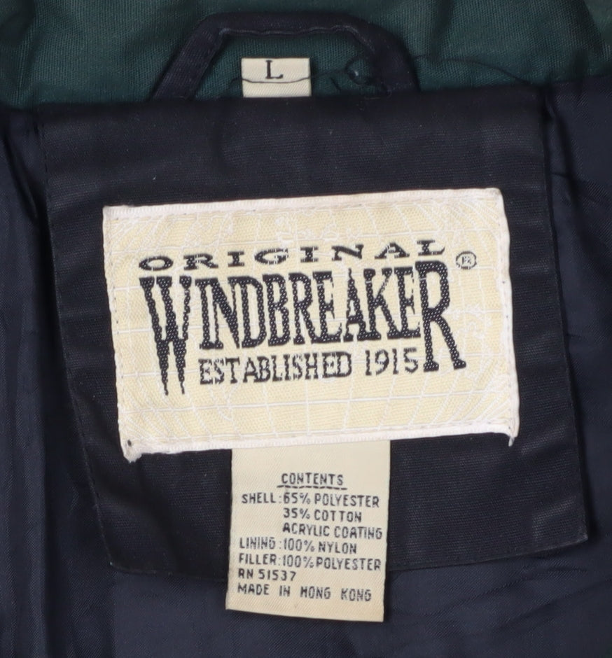 Original Windbreaker Men's Black L Zip Windbreaker Jacket