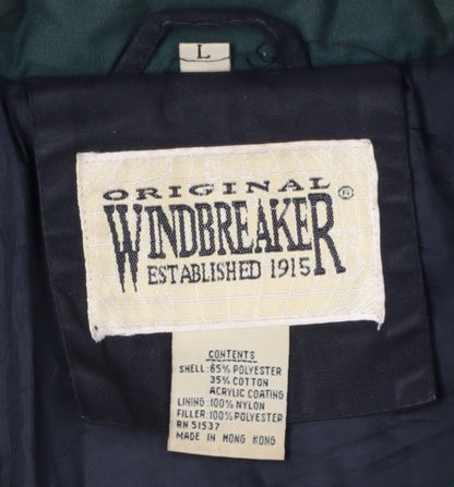 Original Windbreaker Men's Black L Zip Windbreaker Jacket