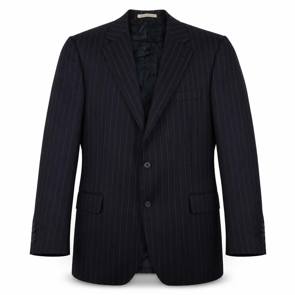 Magee Men's Black Striped Suit Jacket, 42 Regular Fit
