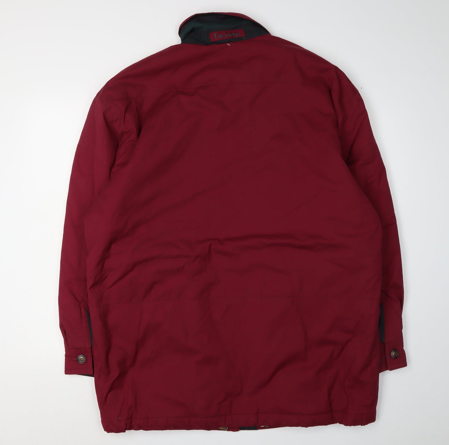 La Moda Men's Red Parka Jacket - L, Casual & Stylish