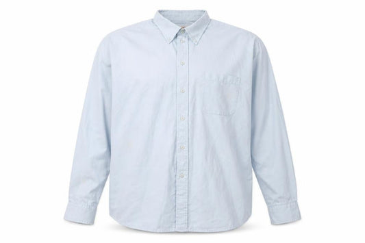 EWM Men's Blue Button-Up Shirt XL