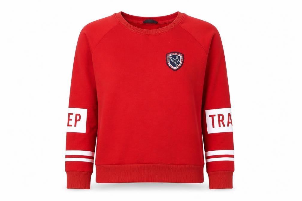 Jennyfer Women's Red Pullover Sweatshirt M