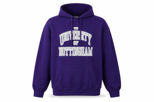 Cotton Ridge Unisex Purple Hoodie L University Style