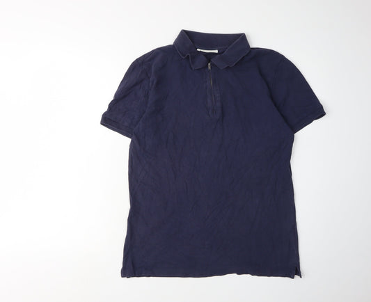 Casual Friday Men's Blue Polo Shirt S Short Sleeve