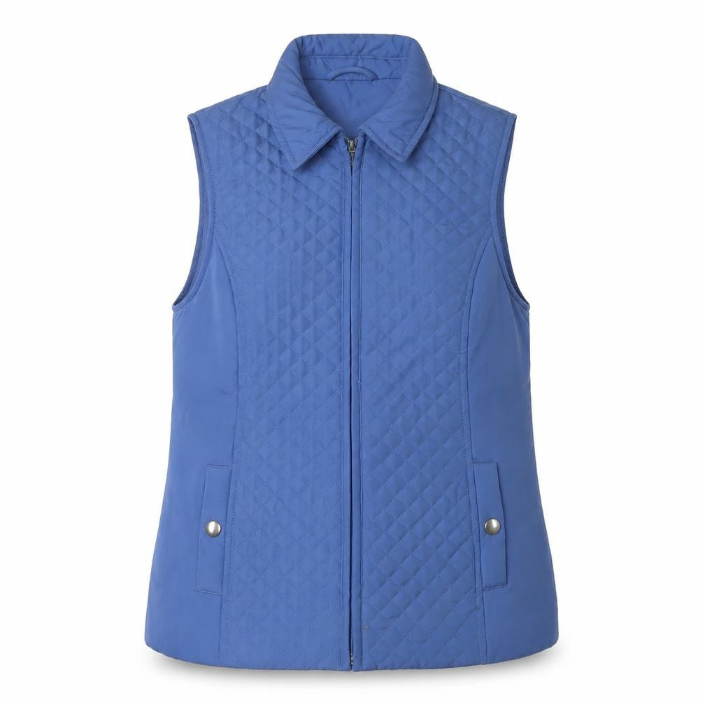 EWM Women's Blue Quilted Waistcoat S