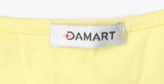 Damart Women's Yellow Basic T-Shirt, Size L