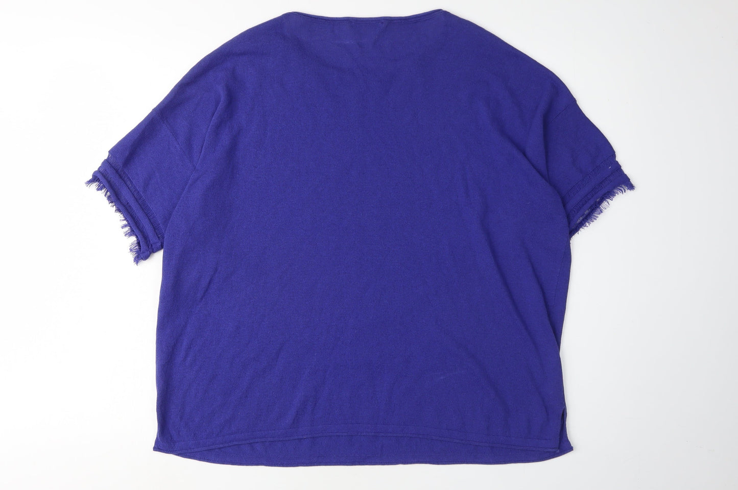 Benetton Women's Blue Pullover Jumper, M, Casual Knit