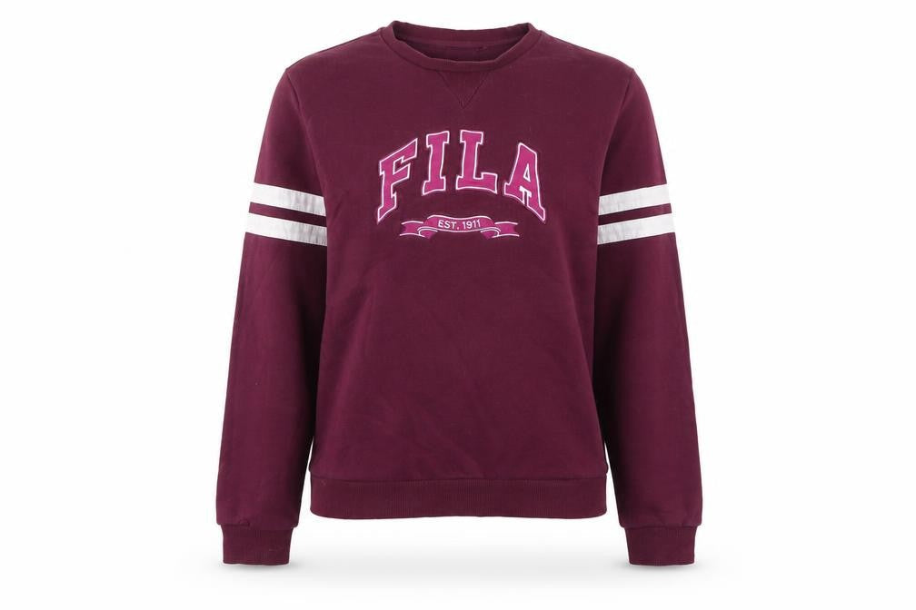 Fila Women's Red Logo Sweatshirt S Pullover