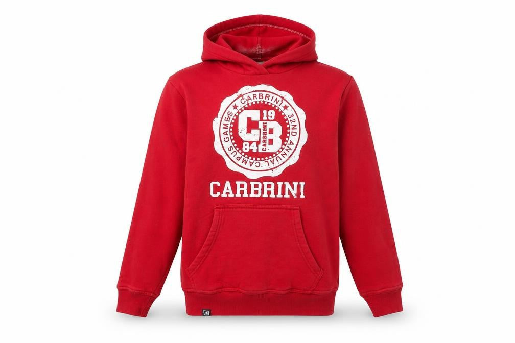 Carbrini Boys Red Pullover Hoodie, Size 10-11 Years