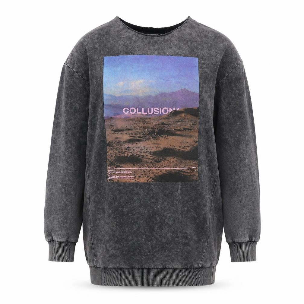 Collusion Women's Grey Pullover Sweatshirt Size 6