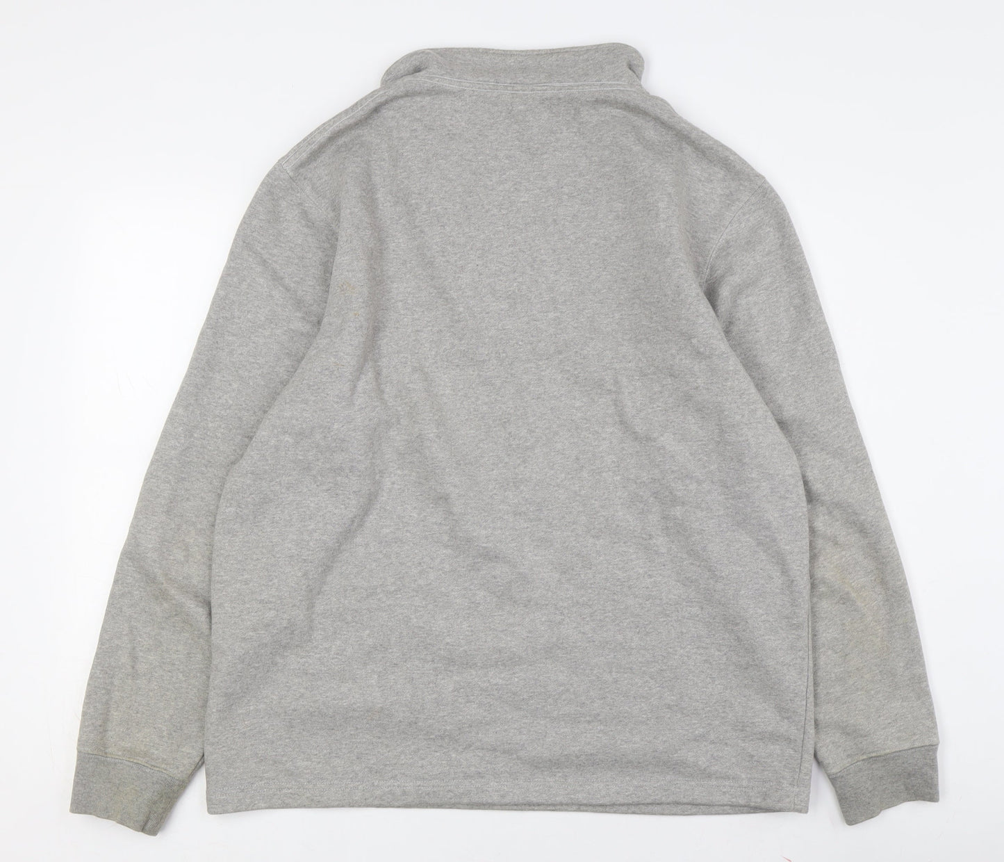 John Lewis Grey Men's 1/2 Zip Sweatshirt L