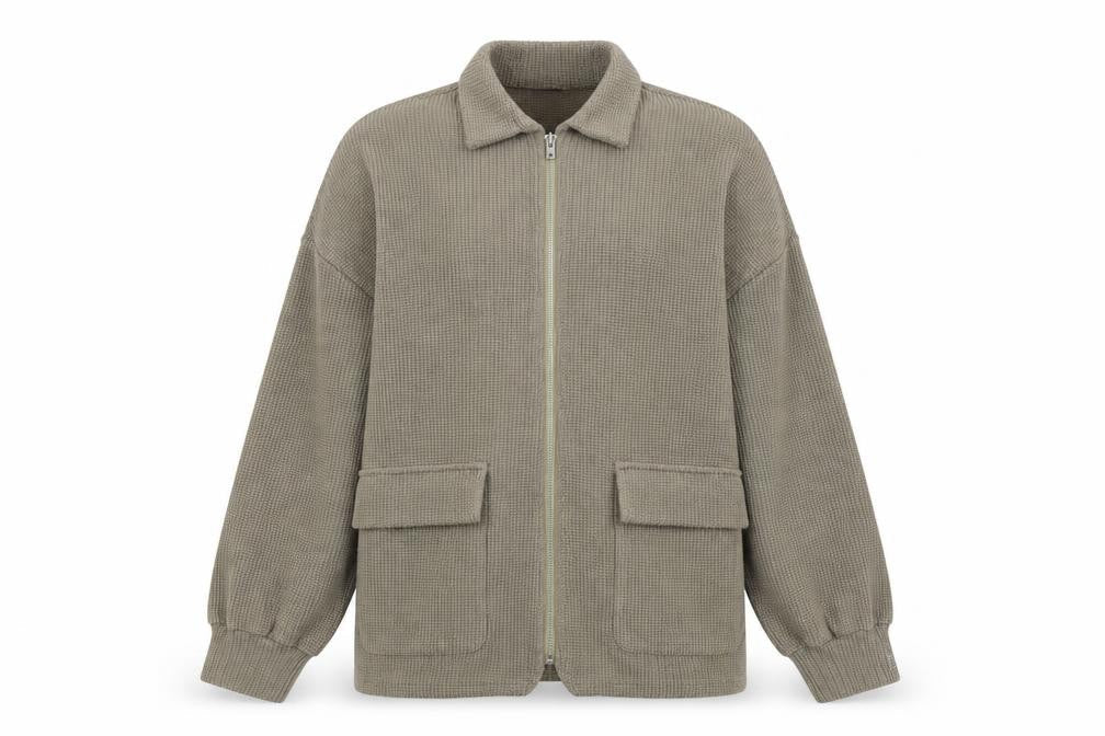 Boohoo Women's Green Basic Jacket, Size 8, Casual Style