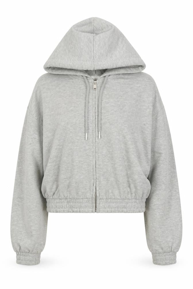 Divided Women's Grey Full Zip Hoodie Sweatshirt - S
