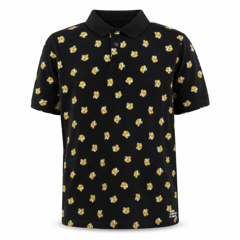 George Black Men XL BBC Cartoon Polo Shirt