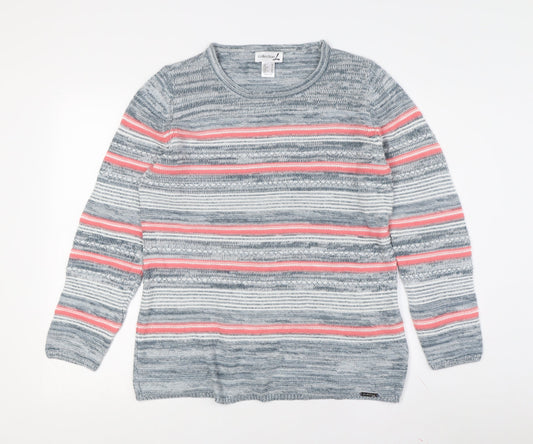 Y Collection Women's M Multicoloured Crew Neck Pullover