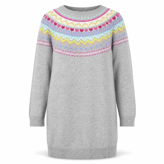 GAP Kids Grey Fair Isle Knit Dress for Girls L