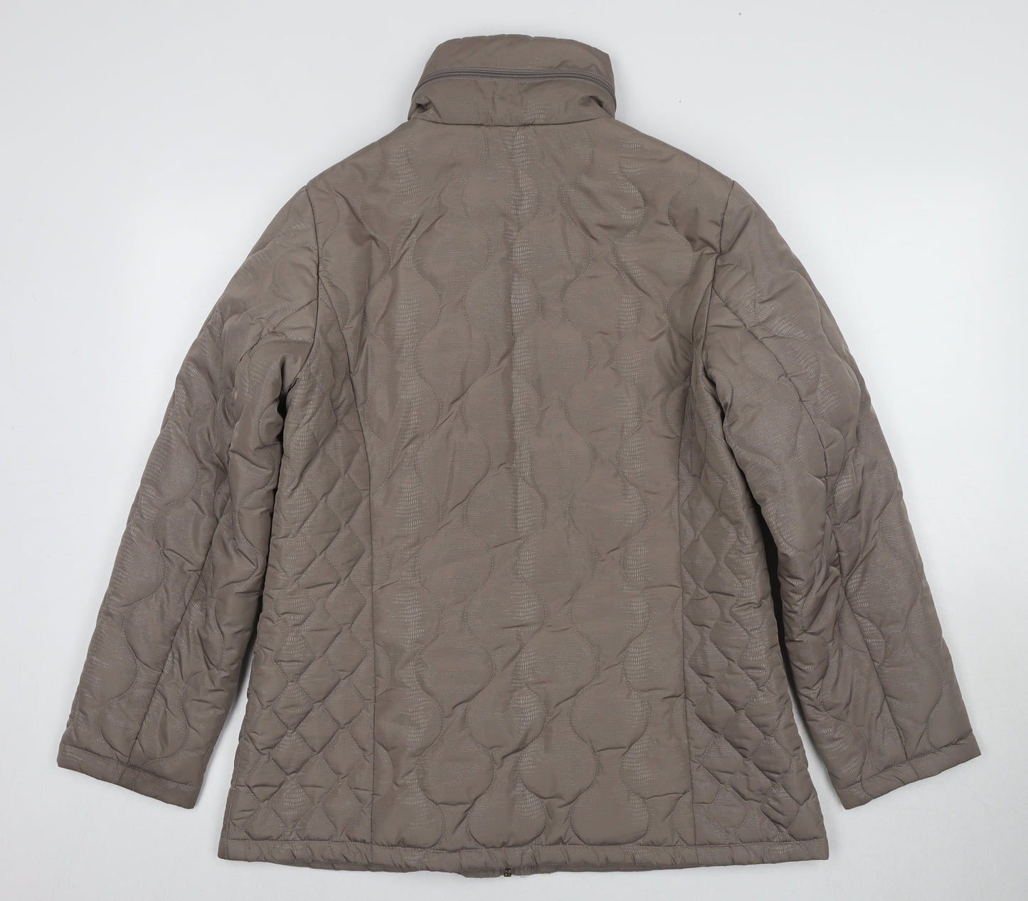 Finesse Women's Beige Quilted Jacket Size 12