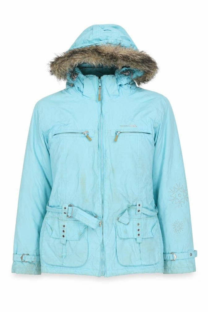 Trespass Women's Blue Ski Jacket L, Waterproof, Winter