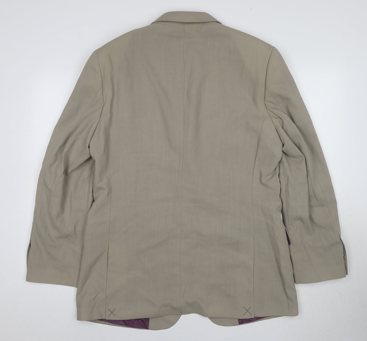 Ted Baker Men's Beige Blazer, 40R, Notch Lapel
