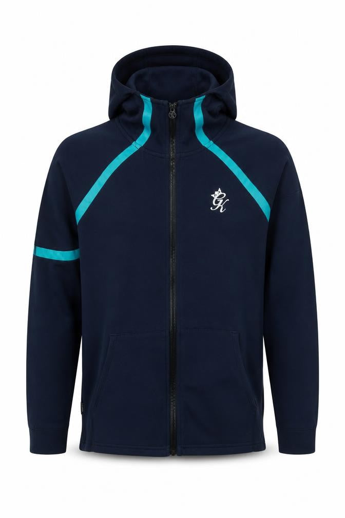 Gym King Men's Blue Full Zip Hoodie - Size S