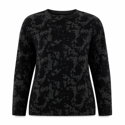 Women's Bunah Black Camouflage Pullover Jumper Size L