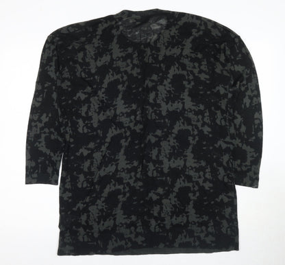 Women's Bunah Black Camouflage Pullover Jumper Size L