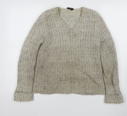 A.P.C. Women’s Grey Chunky Knit Pullover Jumper M