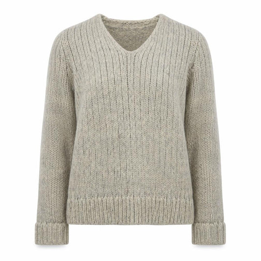 A.P.C. Women’s Grey Chunky Knit Pullover Jumper M