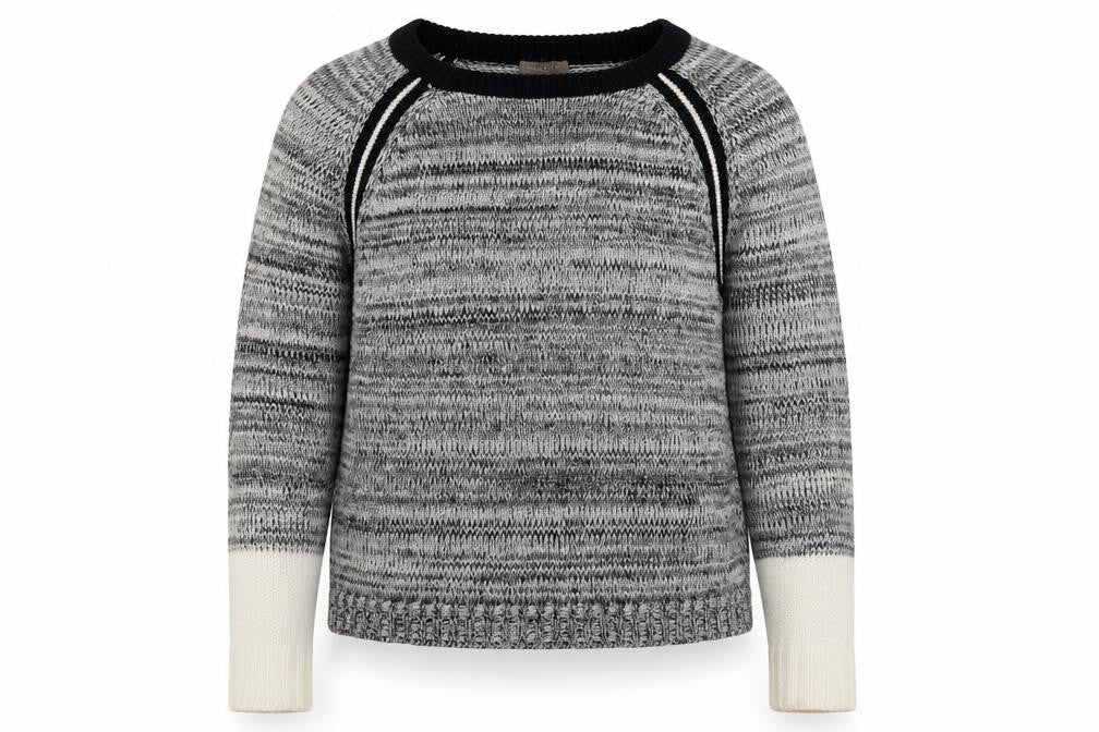 Lilla P Women's Grey Pullover Jumper, Size L, Raglan Sleeve